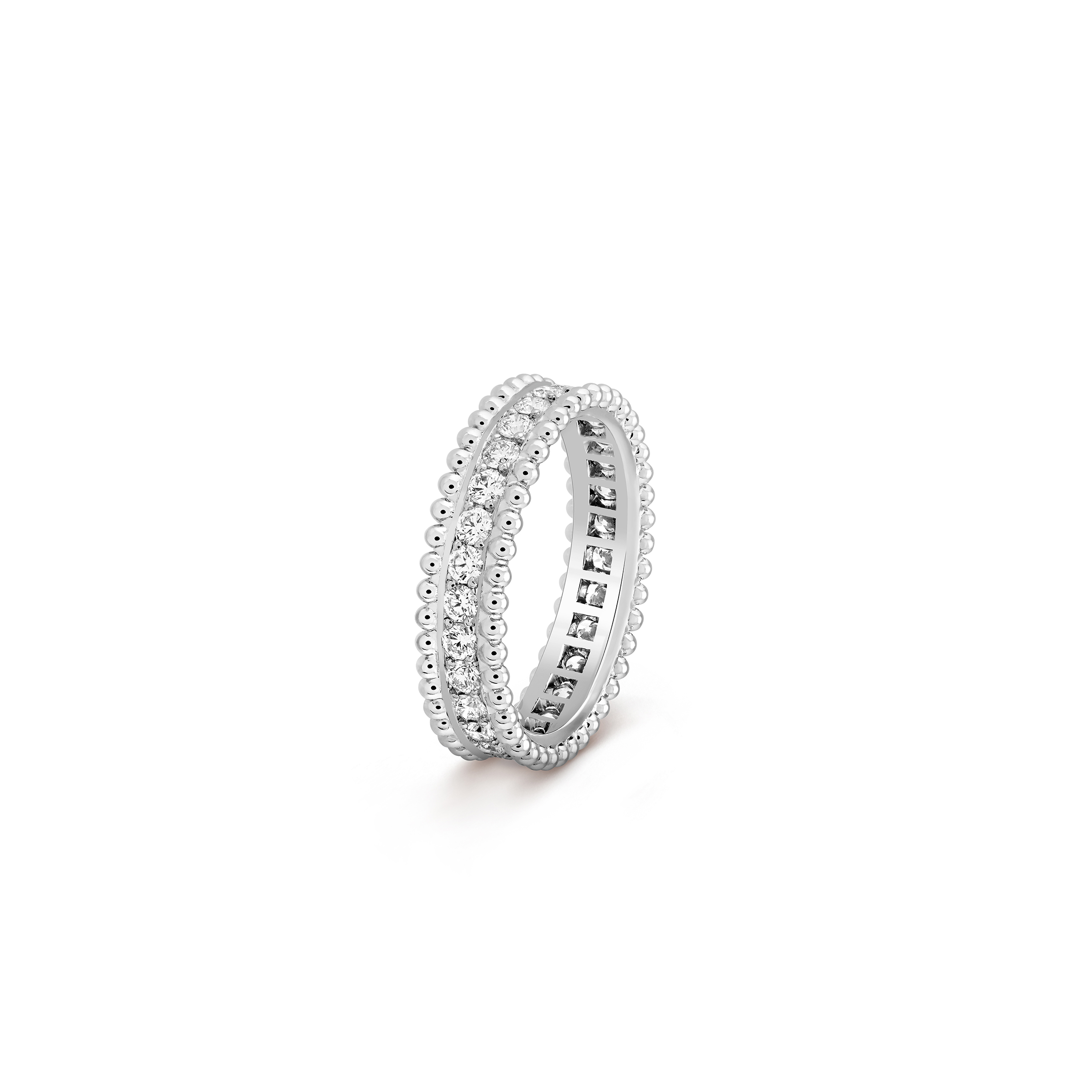 VAN CLEEF ARPELS ESTELLE WEDDING BAND - PLATINUM, DIAMOND  VCARN57O00